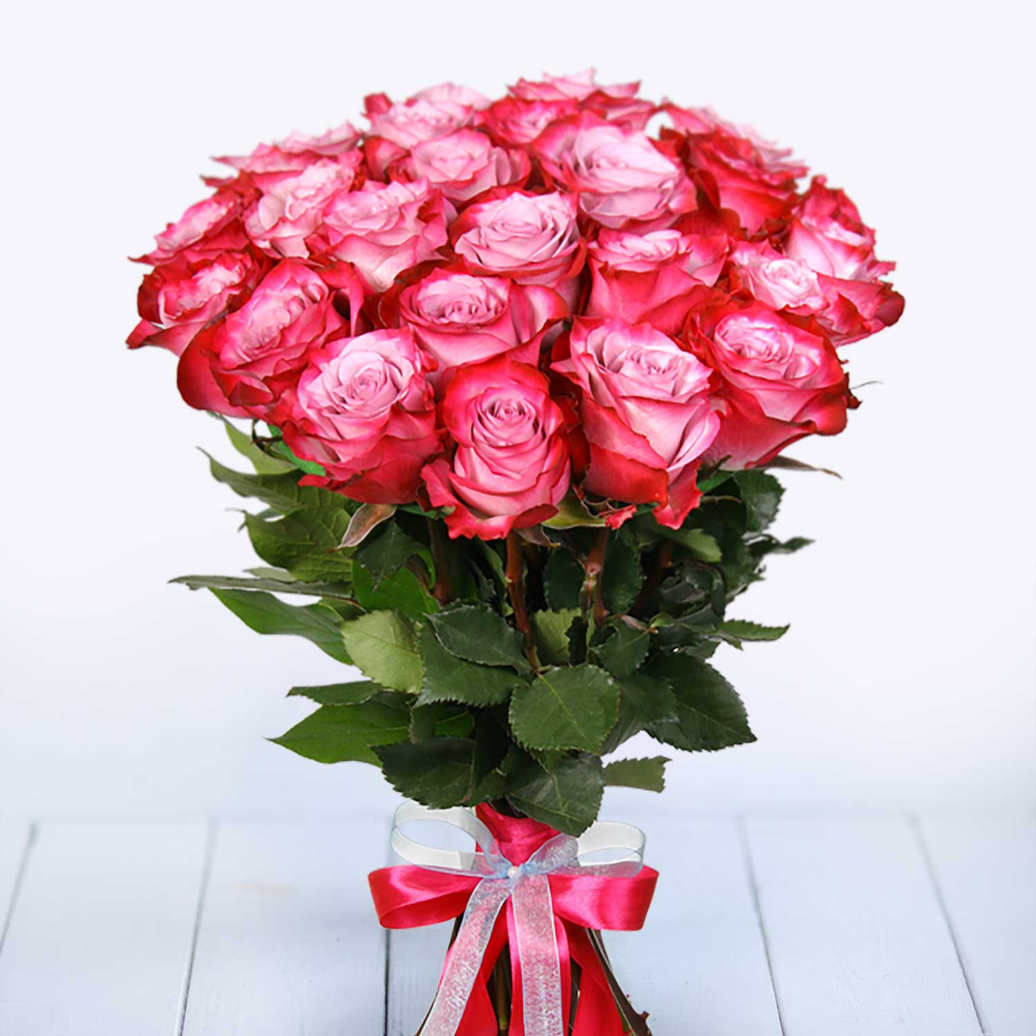 25 роз Дип Перпл - Купить цветы