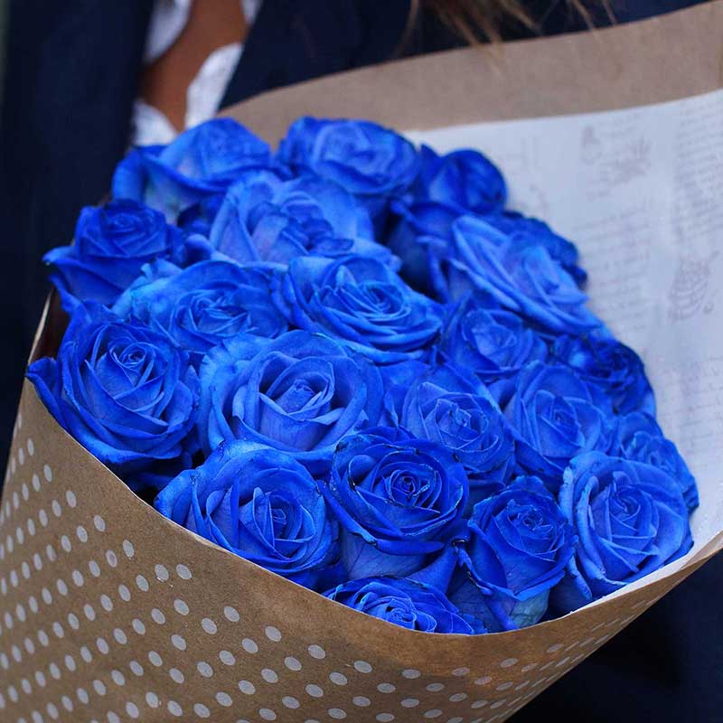 Синие розы. Букет синих роз Лагуна - Купить цветы