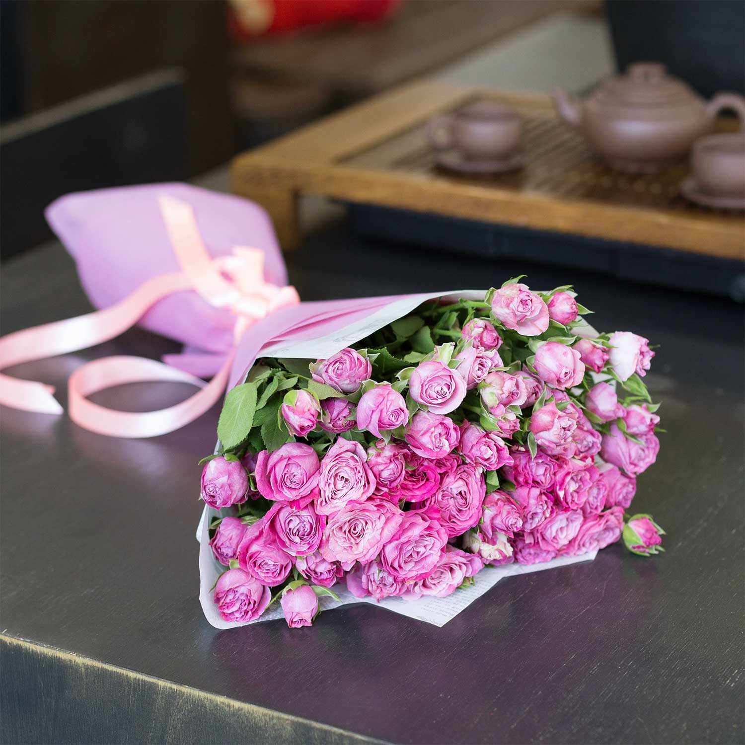 Кустовая роза Леди Бомбастик 15 шт - Купить цветы