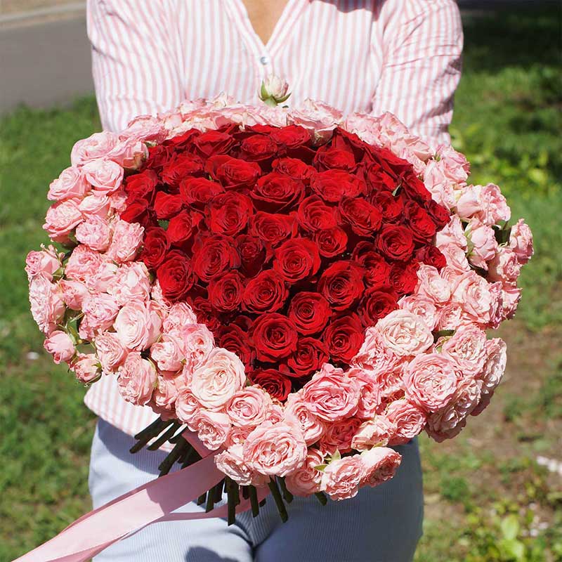 Сердца из роз. Сердце из роз Мисс Совершенство - Купить цветы