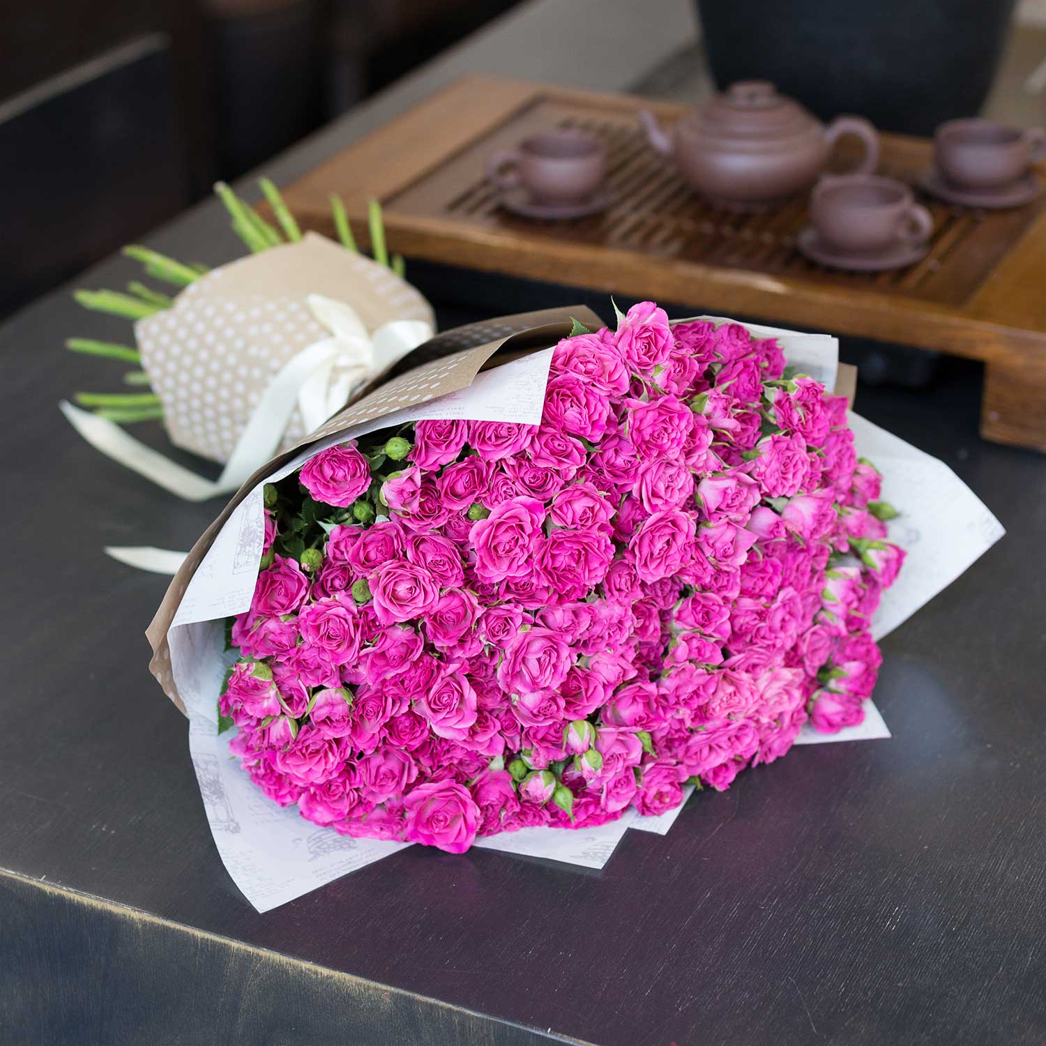 Кустовая роза Лиана 50/60 см 51 шт - Купить цветы