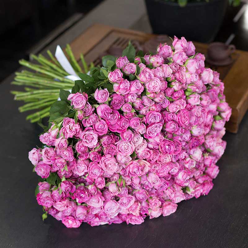 Кенийские розы. Кустовая роза Леди Бомбастик 101 шт - Купить цветы