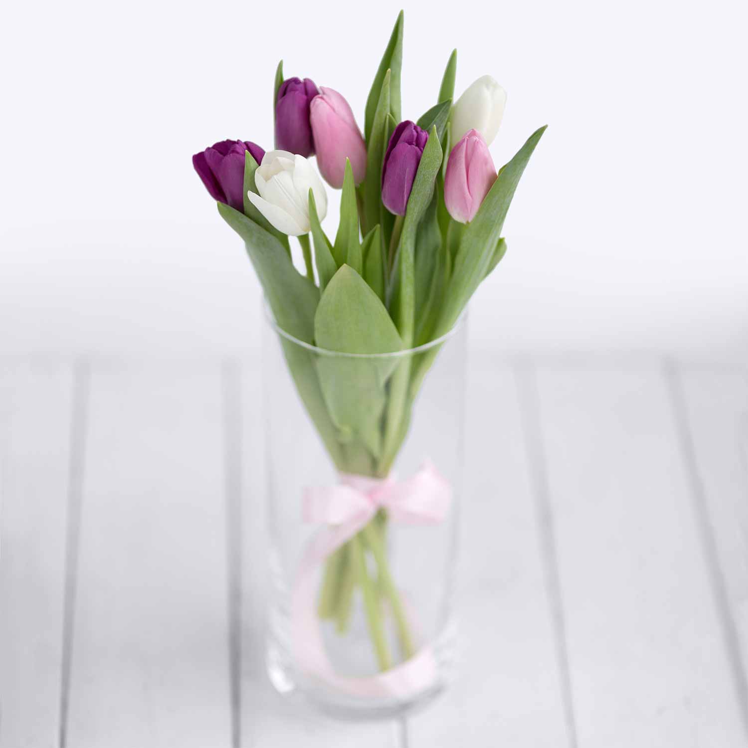 Букет из 7 тюльпанов Микс Айс Спринг - Купить цветы
