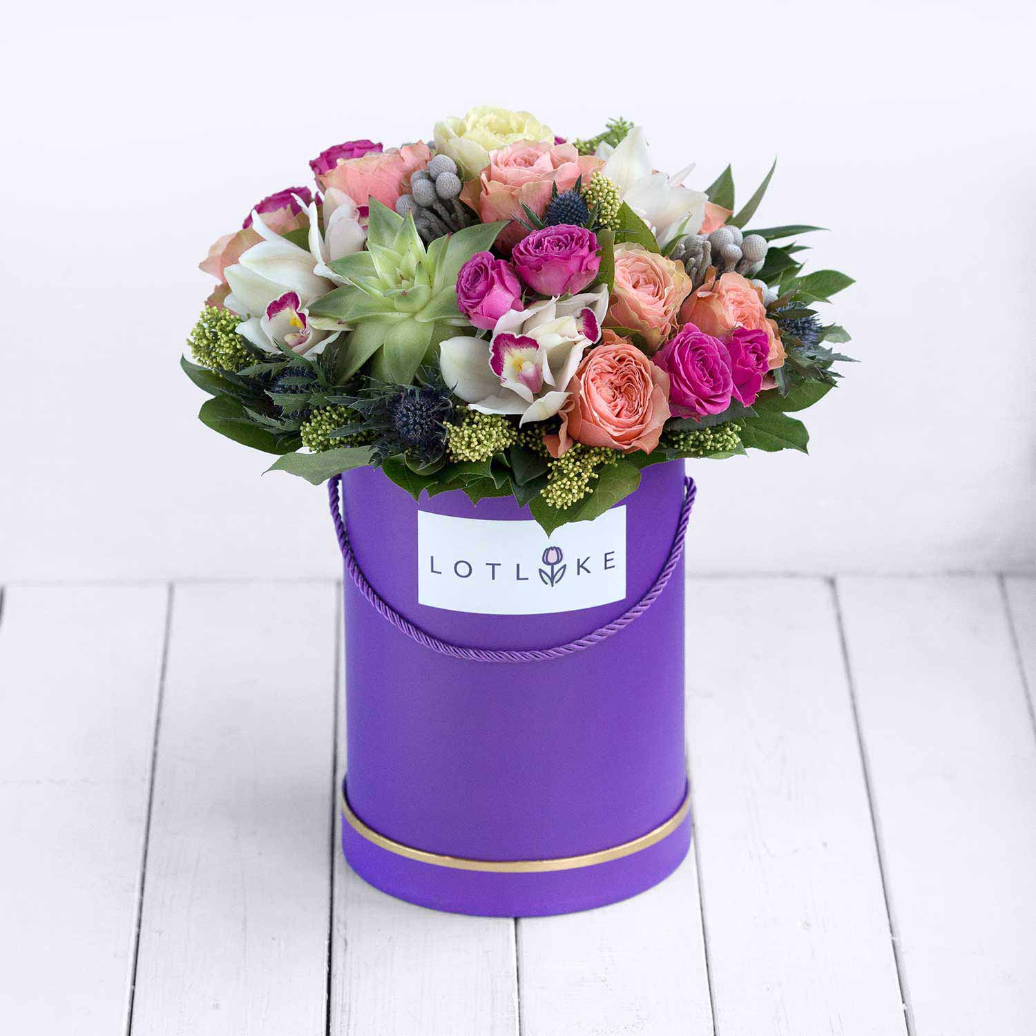 Букет цветов Кахала в коробке - Купить цветы