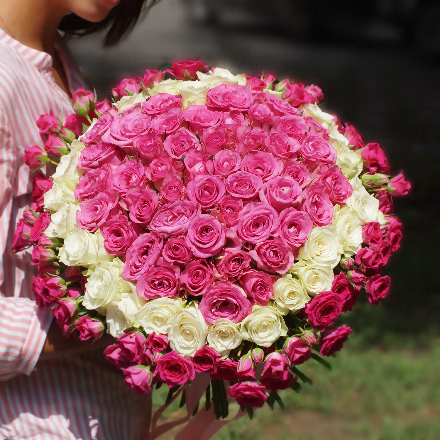 Сердце из роз Мон Амур - Купить цветы
